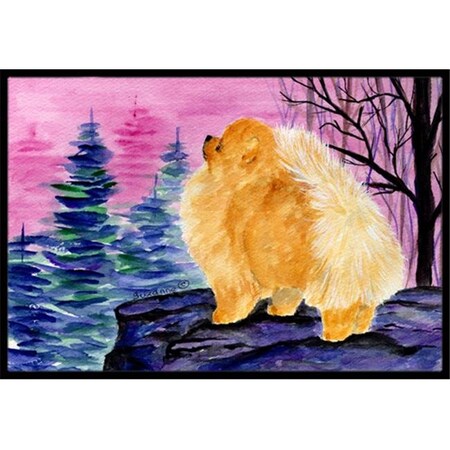 Carolines Treasures Carolines Treasures SS8606JMAT 24 x 36 in. Pomeranian Indoor Or Outdoor Mat SS8606JMAT